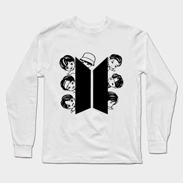 Tiny Bangtan Long Sleeve T-Shirt by Rikux